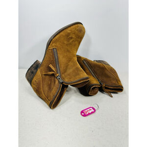 BORN Women's MONTORO Bootie Brown Suede Ankle Boots Size US 10/42 $140